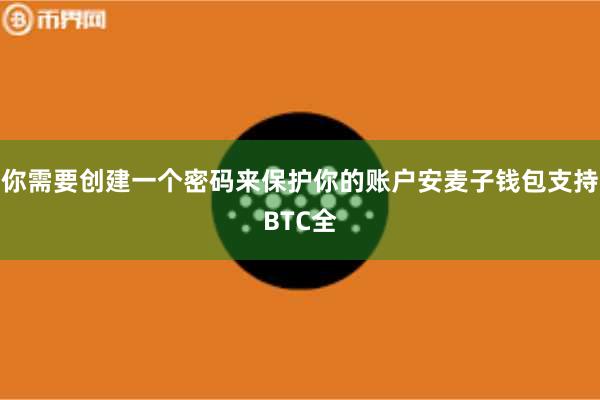 你需要创建一个密码来保护你的账户安麦子钱包支持BTC全