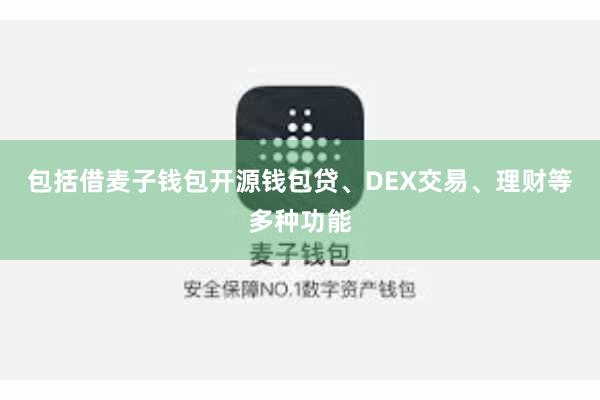 包括借麦子钱包开源钱包贷、DEX交易、理财等多种功能