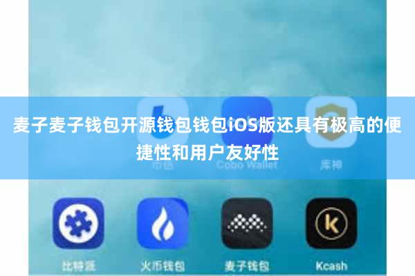 麦子麦子钱包开源钱包钱包iOS版还具有极高的便捷性和用户友好性