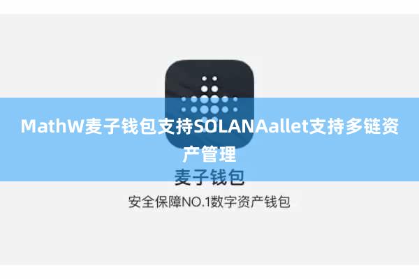 MathW麦子钱包支持SOLANAallet支持多链资产管理